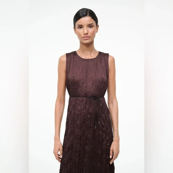 STAUD MIZU DRESS EARTH PLISSE - Picture 11 of 16